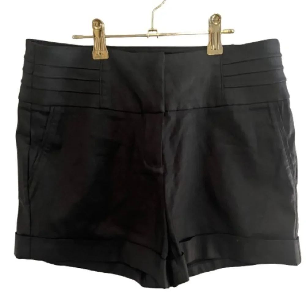 Gianni Bini Black High Waist Dress Shorts